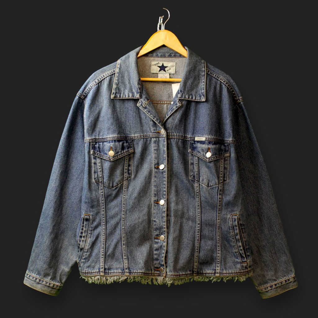 Star Blue Denim Jacket (Size-XL)