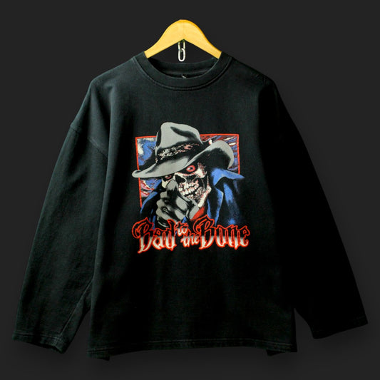 Bad to the Bone Spell Out Sweater(Size-XXL)