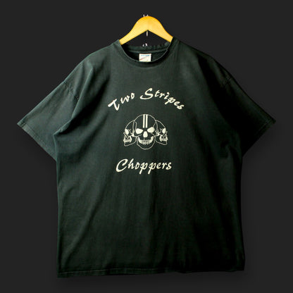 Two Stripes Choppers T-Shirt (Size-3XL) [SUNKISSED]