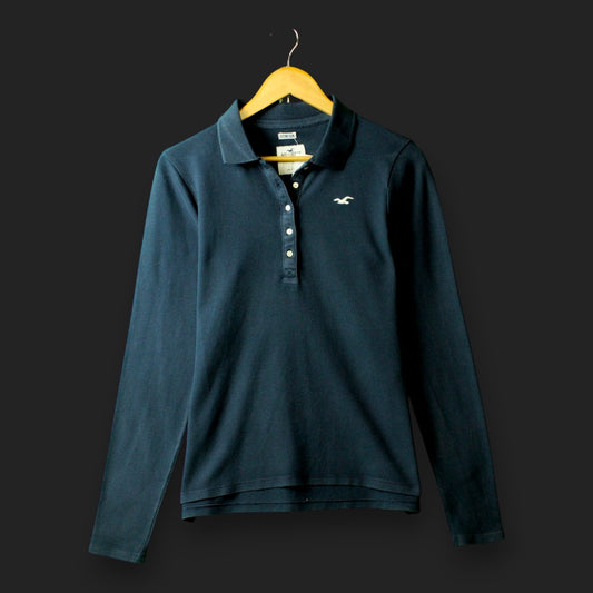 Hollister Long Sleeve Polo Shirt (Size-L)