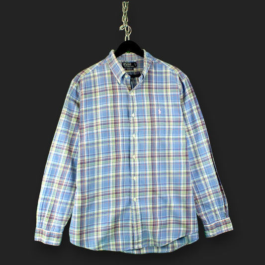 Ralph Lauren Custom Fit Easy Flannel Long Sleeve Shirt
