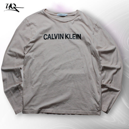 Calvin Klein Long Sleeve T-Shirt (Women-L)