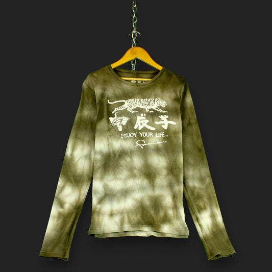 Hand Bleached Long Sleeve T-Shirt